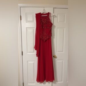 Fiesta Scarlet Beaded Gown